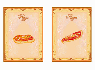Pizza Menu card set