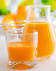 Vibrant healthy orange juice