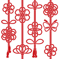 和風　組紐セット（桜・梅・蝶・松など）