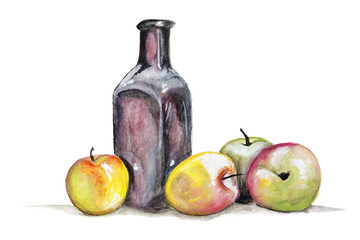 Apple juice concept