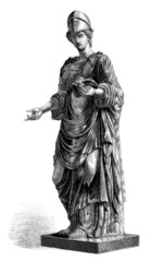 Fototapeta na wymiar Antyk - Bogini: Athena / Minerva