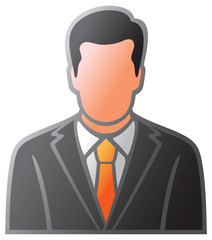 user icon of man in business suit
