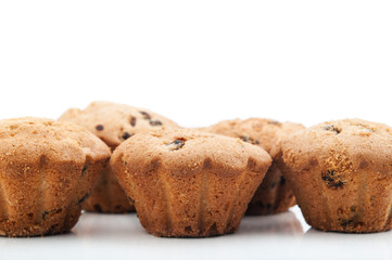 cake with chocolate and raisins