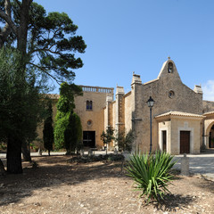 Fototapeta na wymiar Kaplica sanktuarium Cura Randa na Majorce