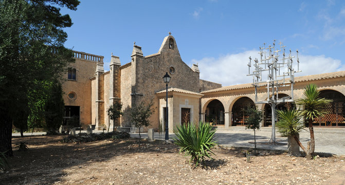 Le jardin du sanctuaire de Cura d'Algaida &agrave; Majorque