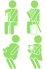 ピクトグラム（優先席）