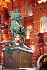 Fototapeta na wymiar Gieorgij ¯ukow pomnik w Moskwie