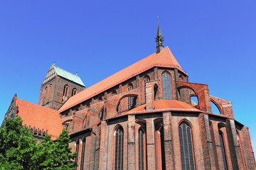 Fototapeta na wymiar Wismar Nikolaikirche