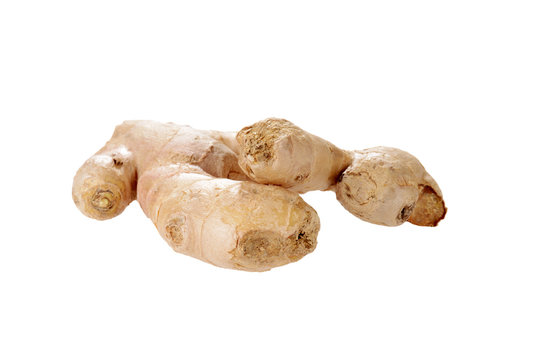 Isolated raw ginger