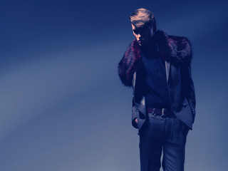 Picture of fashionable handsome man