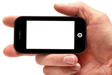 Cellphone isolated on white background