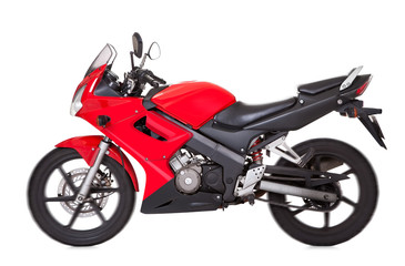 Obraz na płótnie Canvas Red motocykl