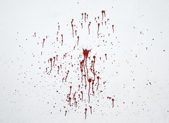 Blood on the wall