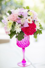 Flower bouquet in a vase