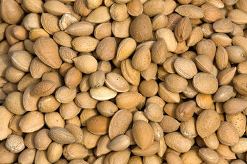 Almond closeup background