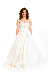 Fototapeta na wymiar Bride in Wedding Dress