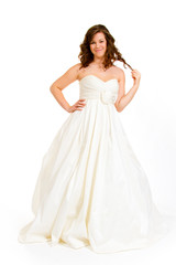 Fototapeta na wymiar Bride in Wedding Dress