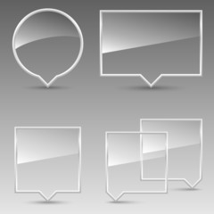 Glass Speech Bubbles © Giraphics