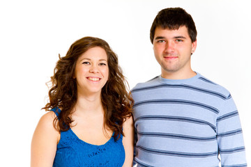 Fototapeta premium Attractive Couple Isolated
