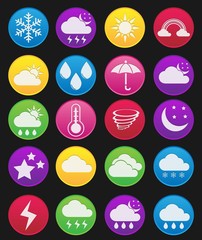 Weather effect  gradient icon