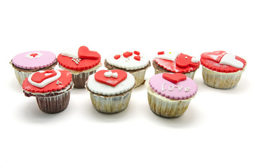 Valentine cupcakes