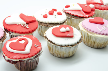 Valentine cupcakes