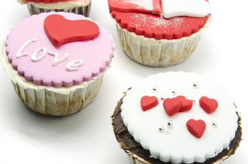 Valentine cupcakes