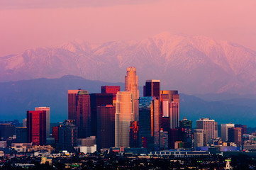 Los Angeles bij zonsondergang