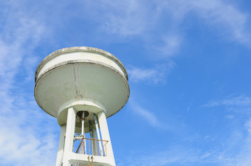 water tank tower and sky