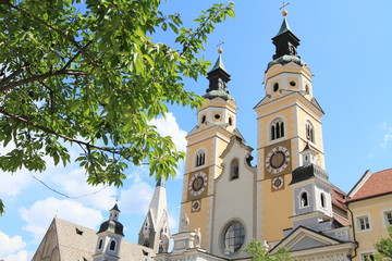 Obraz premium Cathedral of Brixen in Tyrol near Dolomites, Italy