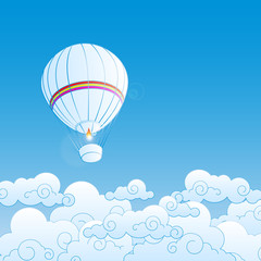 Vector illustration  with air balloons