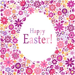 happy easter egg card