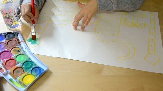 Malen mit Wasserfarben