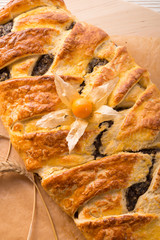 Poppy marzipan plait