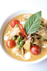 Thai red curry with roast duck