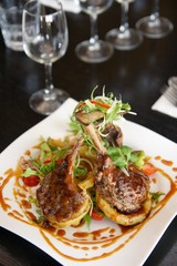 Thai style steak lamb.