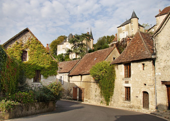 Fototapeta na wymiar Medieval French Street Village
