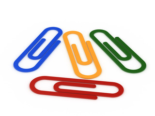 Colorful clips set