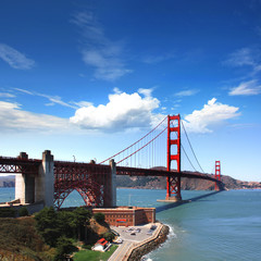 Naklejka premium USA ) San Francisco (Golden Gate Bridge )