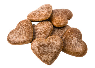 heart cookies isolated