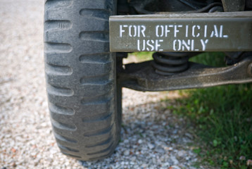 Forepart of WWII military 4x4 vehicle for official use