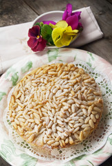 Torta di pinoli - Pine nut cake