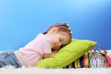 cute little girl sleeping