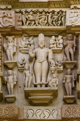 Fototapeta na wymiar Khajuraho płaskorze¼by Temple.