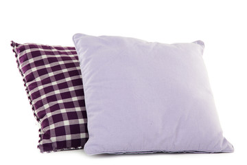 Fototapeta na wymiar Kolorowe poduszki na białym
