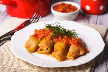 Fototapeta premium Stuffed cabbage