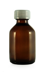Medical bottle isolated on white