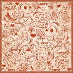 Vector  Valentine's Day  Pattern