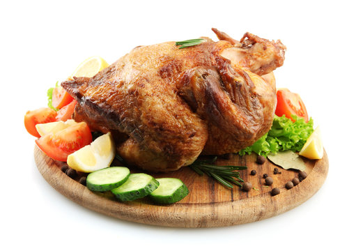 Whole roasted chicken