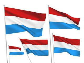 Luxembourg vector flags